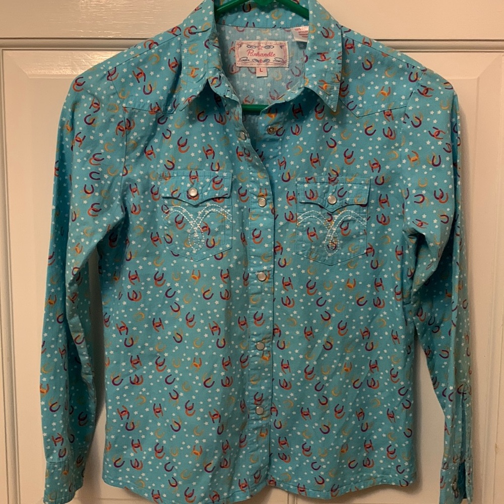 Panhandle girls cowboy shirt
